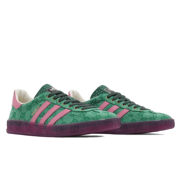 ⁦Adidas x Gucci Gazelle Green GG Monogram⁩ – תמונה ⁦2⁩