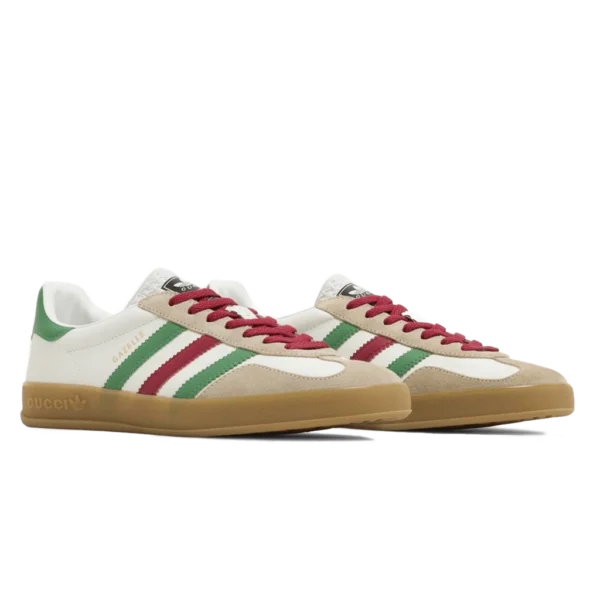 ⁦Adidas x Gucci Gazelle White Green Red⁩ – תמונה ⁦2⁩