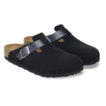 ⁦Birkenstock Boston BS Mixed Leather Midnight⁩ – תמונה ⁦2⁩