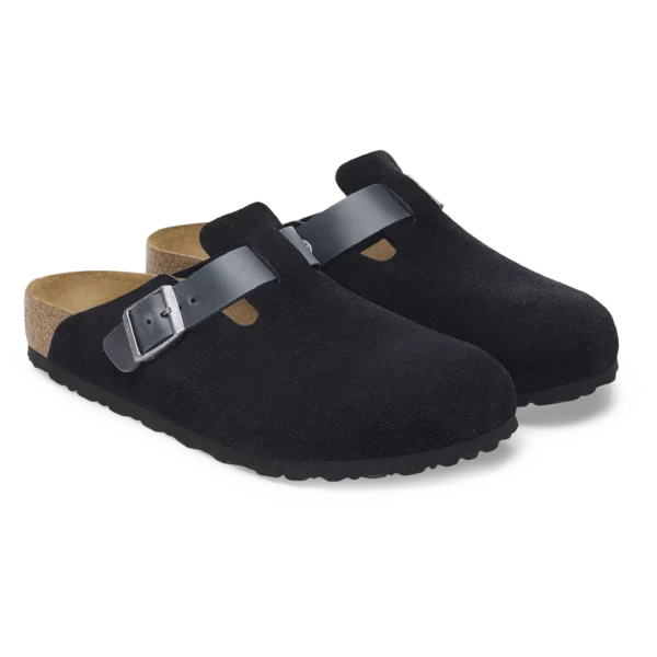 ⁦Birkenstock Boston BS Mixed Leather Midnight⁩ – תמונה ⁦2⁩