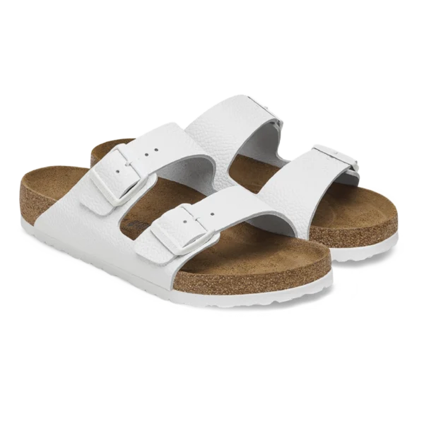 ⁦Birkenstock Arizona Natural Leather White⁩ – תמונה ⁦2⁩