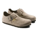 ⁦Birkenstock London Suede Leather Taupe⁩ – תמונה ⁦2⁩
