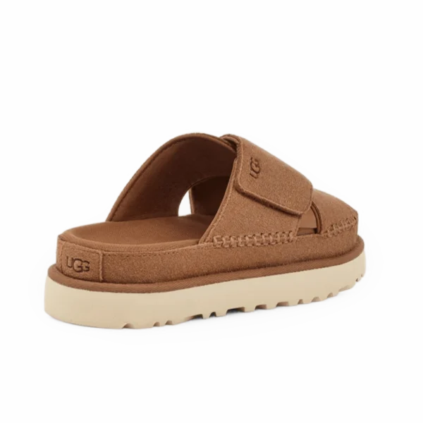 ⁦UGG Goldenstar Cross Slide Chestnut⁩ – תמונה ⁦3⁩