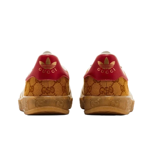 ⁦Adidas Gazelle x Gucci GG Monogram Mesa White Red⁩ – תמונה ⁦3⁩