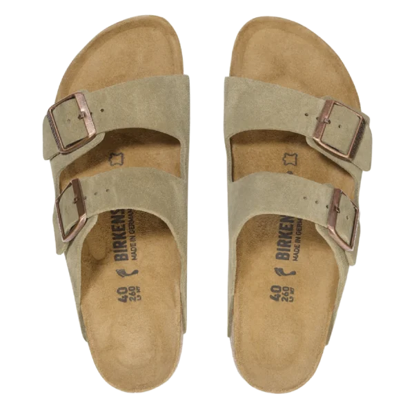 ⁦Birkenstock Arizona Suede Leather Taupe⁩ – תמונה ⁦3⁩