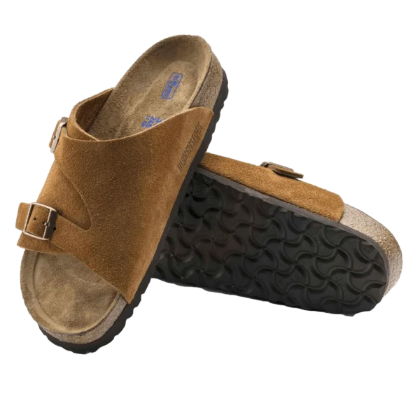 ⁦Birkenstock Zurich Suede Leather Soft Footbed Brown Mink⁩ – תמונה ⁦4⁩