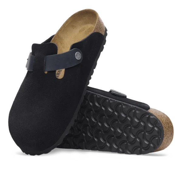 ⁦Birkenstock Boston BS Mixed Leather Midnight⁩ – תמונה ⁦4⁩