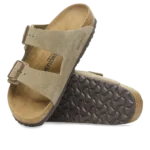⁦Birkenstock Arizona Suede Leather Taupe⁩ – תמונה ⁦4⁩