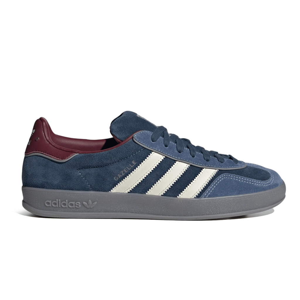 1 Adidas Gazelle Indoor Crew Navy Burgundy Gold Metallic – תמונה 1
