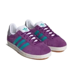 ⁦Adidas Gazelle 85 Low Glory Purple Hi-Res Aqua Cloud White⁩ – תמונה ⁦2⁩