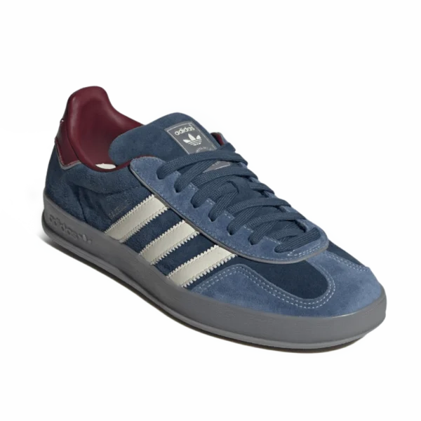 ⁦Adidas Gazelle Indoor Crew Navy Burgundy Gold Metallic⁩ – תמונה ⁦2⁩