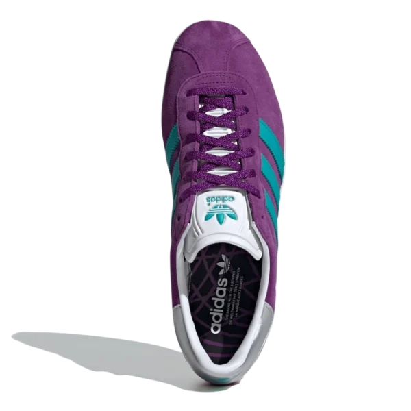 ⁦Adidas Gazelle 85 Low Glory Purple Hi-Res Aqua Cloud White⁩ – תמונה ⁦3⁩