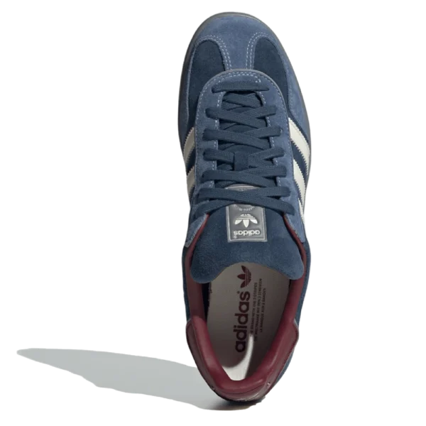 ⁦Adidas Gazelle Indoor Crew Navy Burgundy Gold Metallic⁩ – תמונה ⁦4⁩