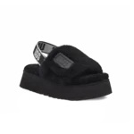 ⁦UGG Disco Slide Black⁩ – תמונה ⁦2⁩
