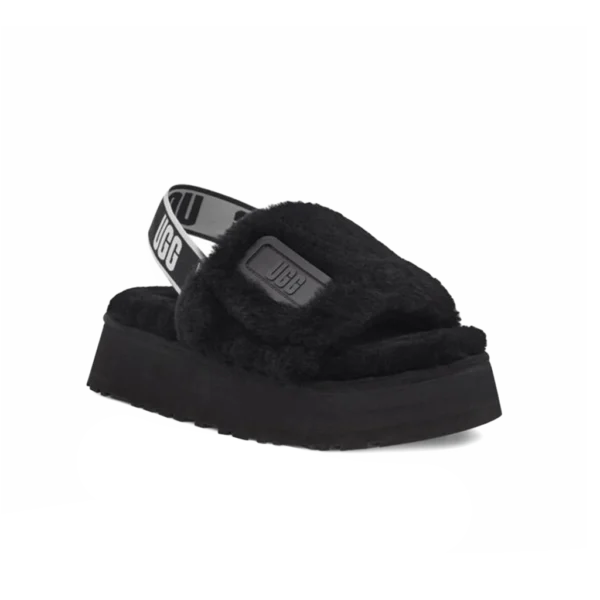 ⁦UGG Disco Slide Black⁩ – תמונה ⁦2⁩