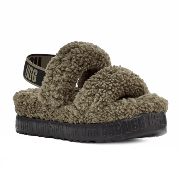 ⁦UGG OH Fluffita Sandal Burnt Olive⁩ – תמונה ⁦2⁩