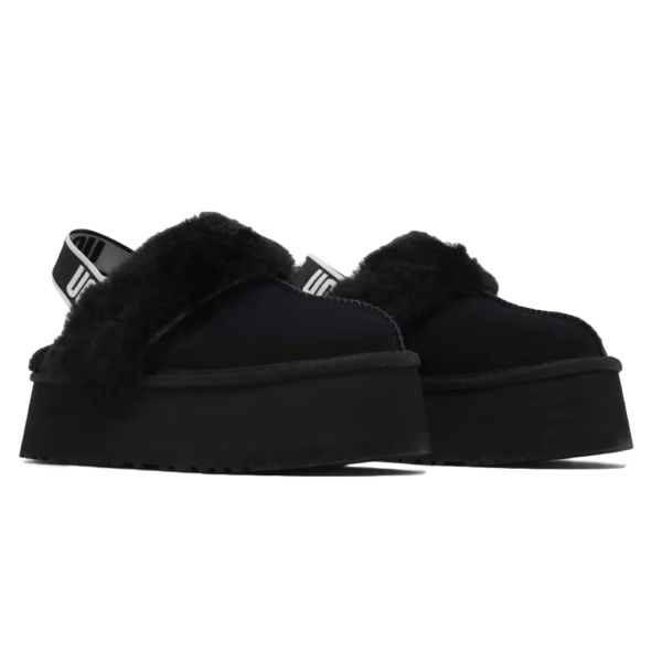 ⁦UGG Funkette Slipper Black⁩ – תמונה ⁦2⁩