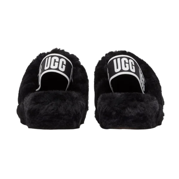 ⁦UGG Fluff Yeah Slide Black⁩ – תמונה ⁦3⁩