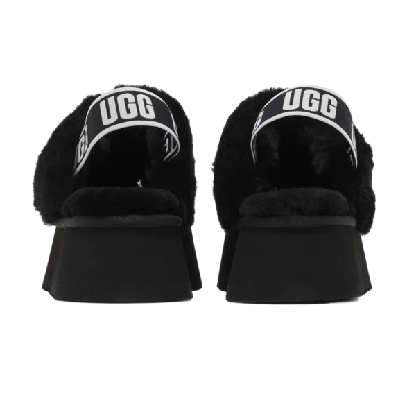 ⁦UGG Funkette Slipper Black⁩ – תמונה ⁦3⁩
