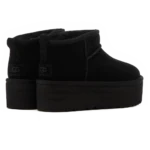 ⁦UGG Classic Ultra Mini Platform Black⁩ – תמונה ⁦3⁩