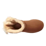⁦UGG Fluff Bow Mini Fleece-Lined Chestnut⁩ – תמונה ⁦4⁩