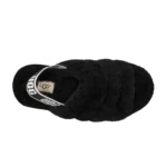 ⁦UGG Fluff Yeah Slide Black⁩ – תמונה ⁦4⁩
