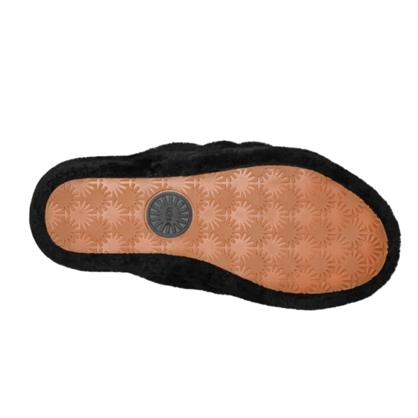 ⁦UGG Fluff Yeah Slide Black⁩ – תמונה ⁦5⁩