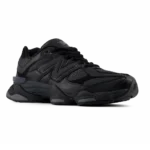 ⁦New Balance 9060 Triple Black Leather⁩ – תמונה ⁦2⁩