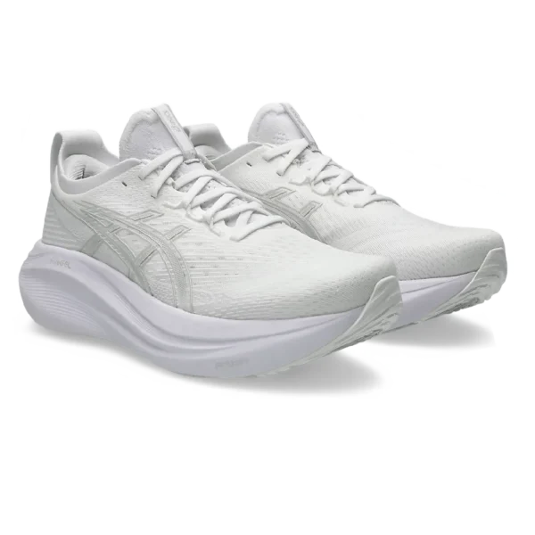 ⁦ASICS GEL-Nimbus 27 White Glacier Grey⁩ – תמונה ⁦2⁩