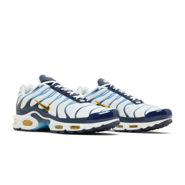 ⁦Nike Air Max Plus White Navy Gold⁩ – תמונה ⁦2⁩