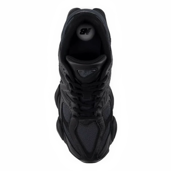 ⁦New Balance 9060 Triple Black Leather⁩ – תמונה ⁦4⁩