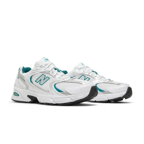 ⁦New Balance 530 White Silver Green⁩ – תמונה ⁦2⁩