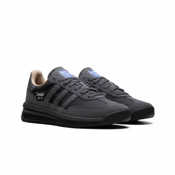 ⁦Adidas SL 72 RTN Core Black Grey Five Carbon⁩ – תמונה ⁦2⁩