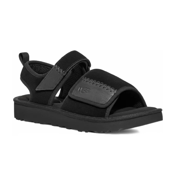 ⁦UGG Double Layer Cowhide Slide Black⁩ – תמונה ⁦2⁩