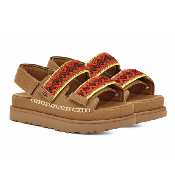 ⁦UGG Goldenstar Heritage Braid Olive Chestnut⁩ – תמונה ⁦2⁩