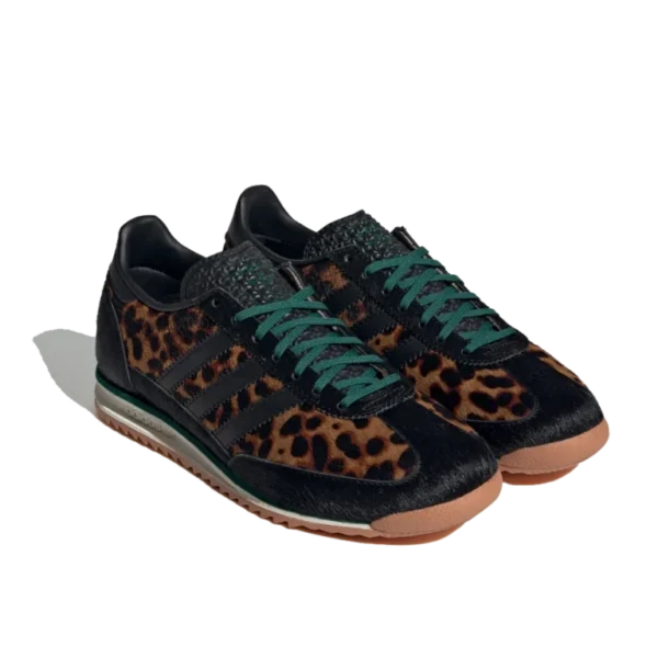⁦Adidas SL 72 RS Leopard Legacy Core Black Off White⁩ – תמונה ⁦2⁩