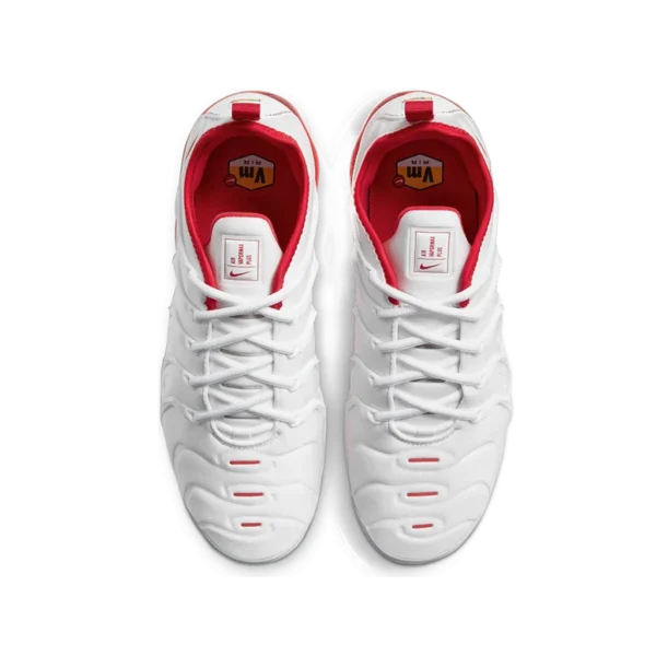 ⁦Nike Air VaporMax Plus White Red⁩ – תמונה ⁦4⁩