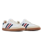 ⁦Adidas Samba OG x Sporty & Rich Cloud White Night Indigo Collegiate Red⁩ – תמונה ⁦2⁩
