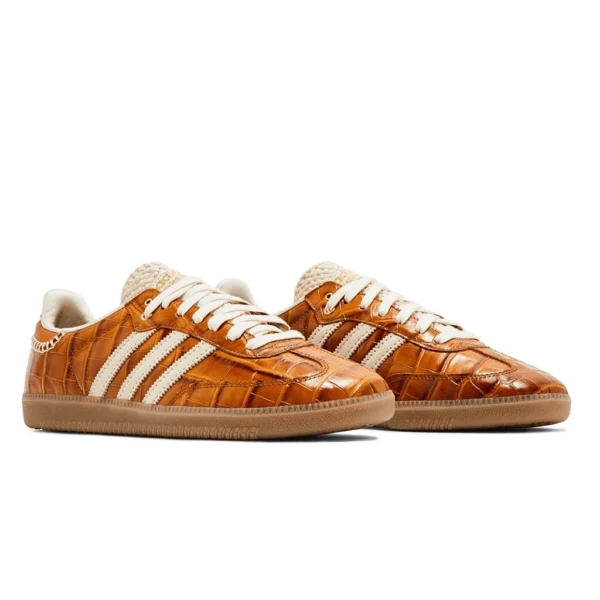 ⁦Adidas Samba x Wales Bonner Wonder White Night Brown⁩ – תמונה ⁦2⁩