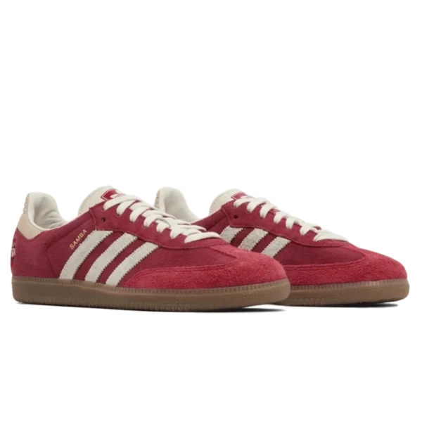 ⁦Adidas Samba OG Better Scarlet Off White⁩ – תמונה ⁦2⁩
