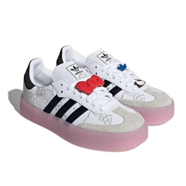 ⁦Adidas Sambae x Hello Kitty Cloud White Core Black Clear Pink⁩ – תמונה ⁦2⁩