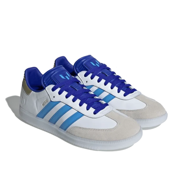 ⁦Adidas Messi Samba Cloud White Lucid Blue Blue Blast⁩ – תמונה ⁦2⁩
