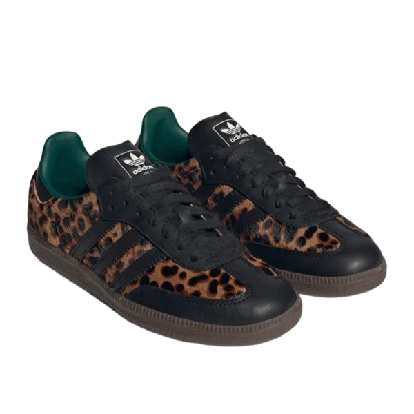 ⁦Adidas Samba OG Core Black Collegiate Green Cream White⁩ – תמונה ⁦2⁩