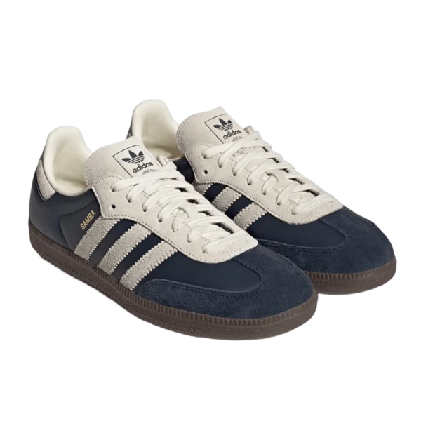 ⁦Adidas Samba OG Core Black Cream White Magic Beige⁩ – תמונה ⁦2⁩