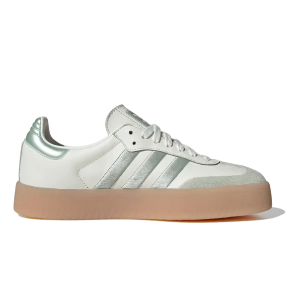 ⁦Adidas Sambae Off White Linen Green Metallic⁩ – תמונה ⁦2⁩
