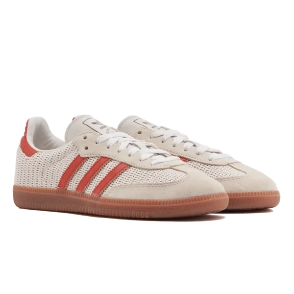 ⁦Adidas Samba OG Crystal White Preloved Red Gum⁩ – תמונה ⁦2⁩