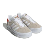 ⁦Adidas Gazelle Bold Wonder Beige Cloud White Collegiate Orange⁩ – תמונה ⁦2⁩