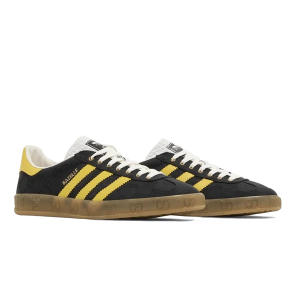 ⁦Adidas Gazelle x Gucci Black GG Monogram⁩ – תמונה ⁦2⁩