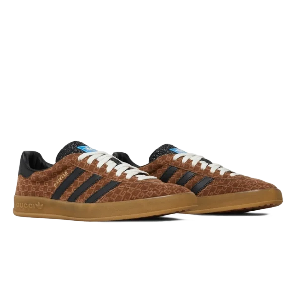 ⁦Adidas Gazelle x Gucci Square GG Monogram⁩ – תמונה ⁦2⁩