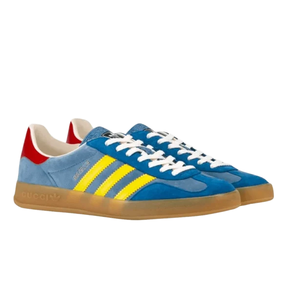 ⁦Adidas Gazelle x Gucci Light Blue Suede⁩ – תמונה ⁦2⁩